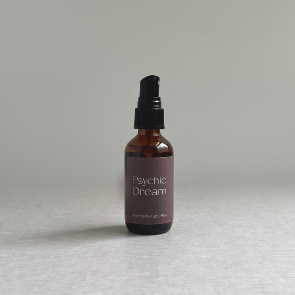 Species by the Thousands Psychic Dream Pillow Spray in amber bottle with minimal label.