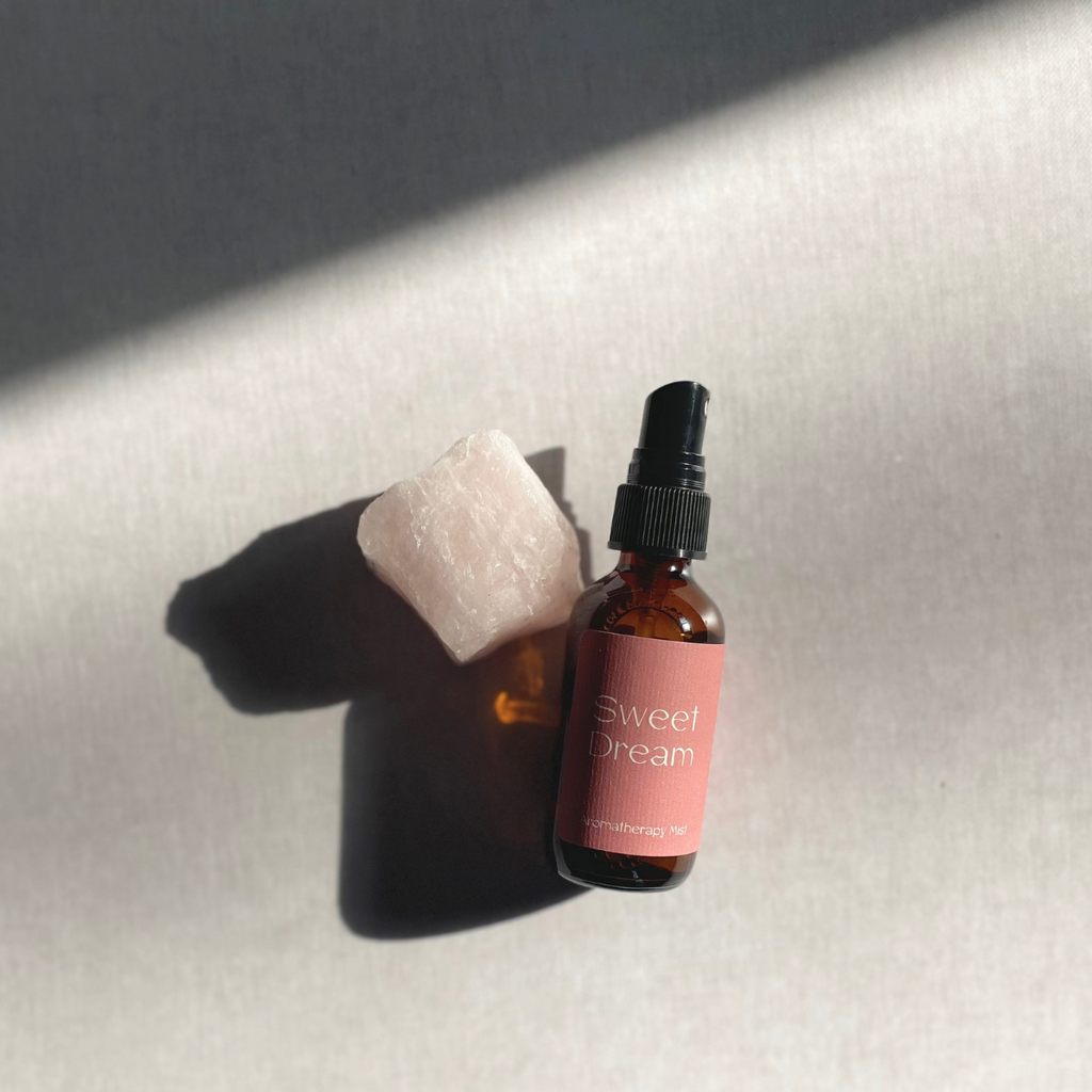 Species by the Thousands Sweet Dream Pillow Spray with rose quartz.
